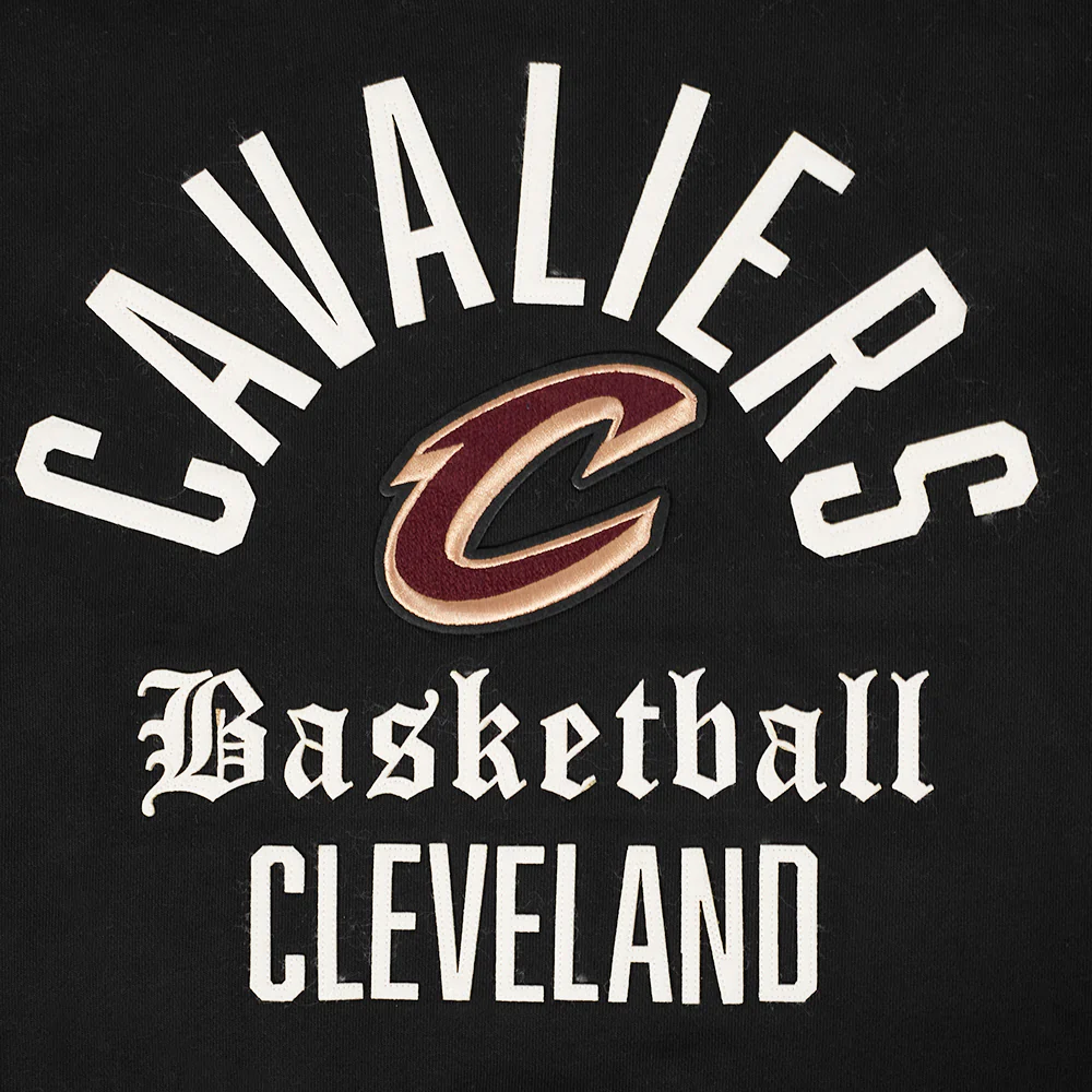 CLEVELAND CAVALIERS MODERN ORIGINALS MEN'S FLC PO HOODIE (BLACK) - Image 11