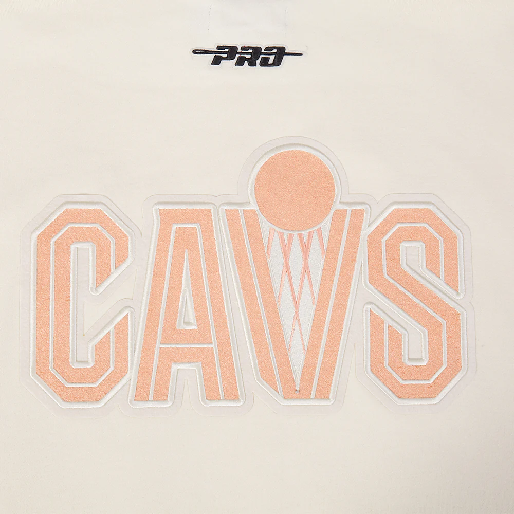 NBA CLEVELAND CAVALIERS CITY EDITION 25-26 MEN'S DROP SHOULDER FLC PO HOOD (EGGSHELL) - Image 7