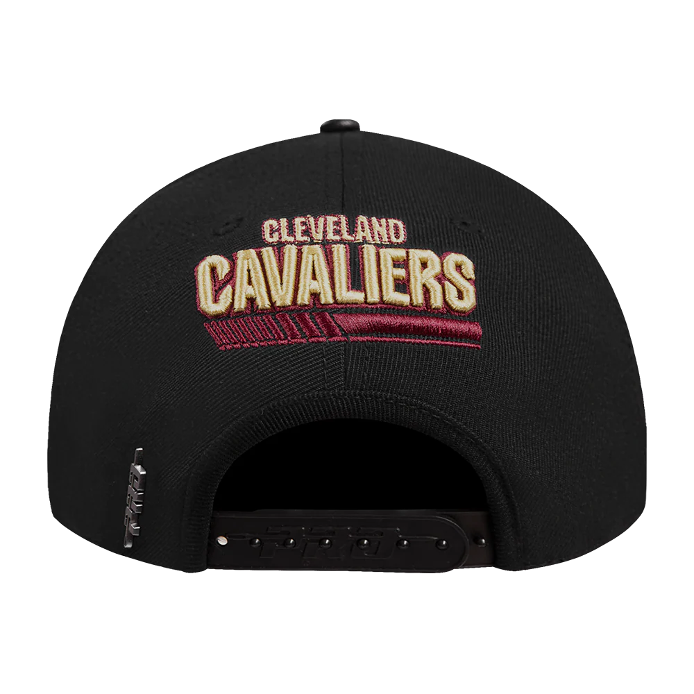 NBA CLEVELAND CAVALIERS FAST LANE WOOL SNAPBACK HAT (BLACK) - Image 4