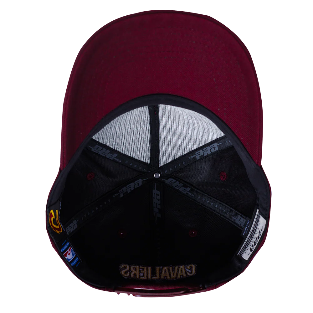 NBA CLEVELAND CAVALIERS CITY SIGNATURE MEN'S PINCH FRONT SNAPBACK HA (WINE) - Image 7