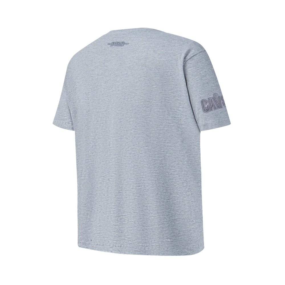 NBA CLEVELAND CAVALIERS NEUTRAL BIG BOYS SS TEE (DARK HEATHER GRAY) - Image 4