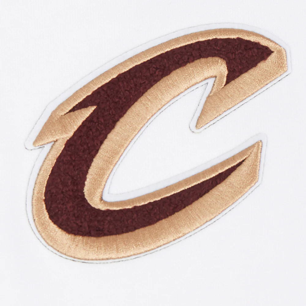 NBA CLEVELAND CAVALIERS CLASSIC WOMEN'S FLEECE HOODIE DRESS (WHITE) - Image 5