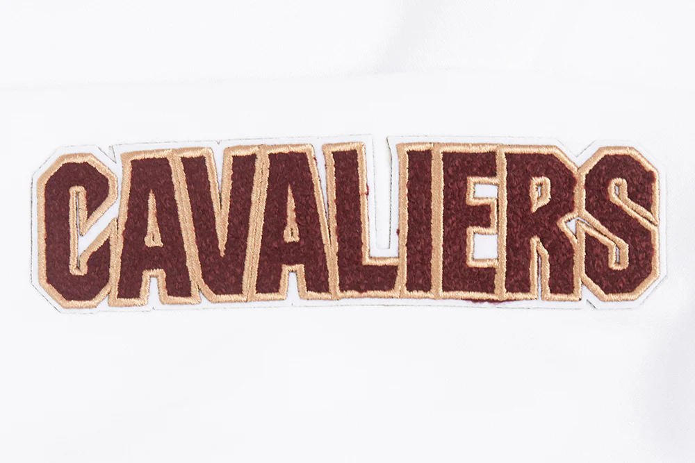 NBA CLEVELAND CAVALIERS CLASSIC WOMEN'S FLEECE HOODIE DRESS (WHITE) - Image 7