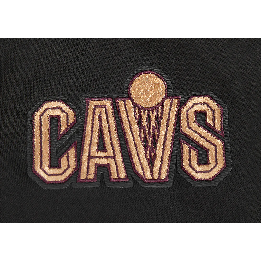 NBA CLEVELAND CAVALIERS CLASSIC BIG BOYS FLC FZ PO HOODIE (BLACK) - Image 5