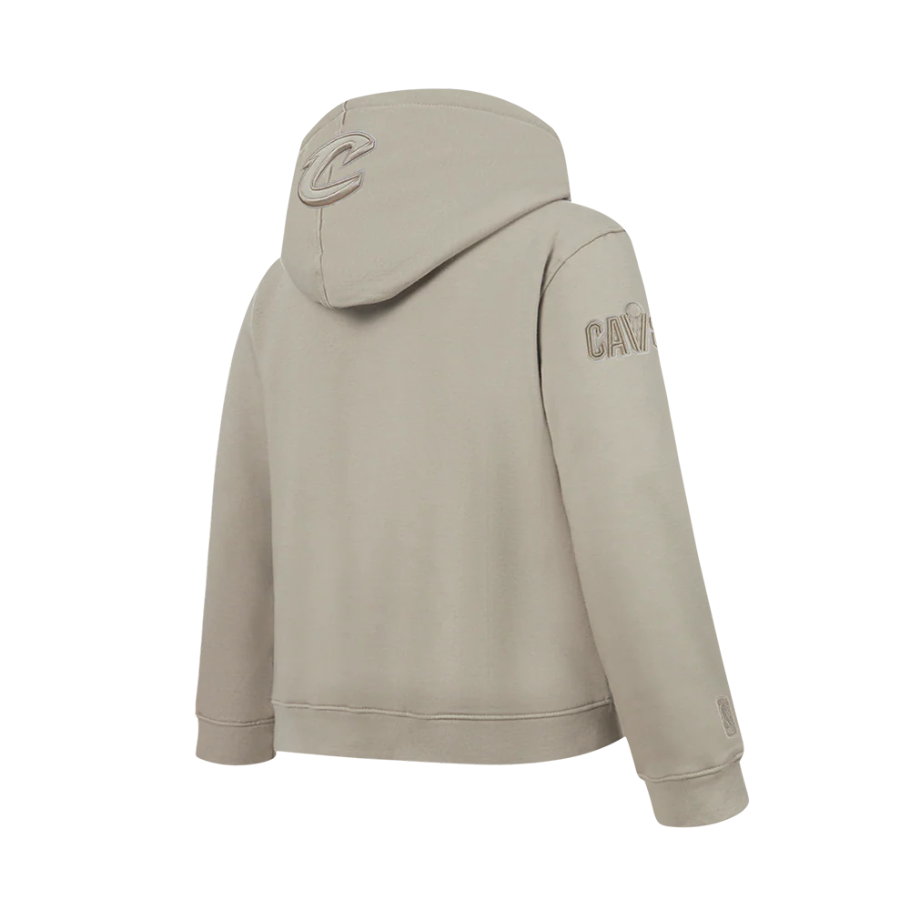 NBA CLEVELAND CAVALIERS NEUTRAL BIG BOYS FLC PO HOODIE (TAUPE) - Image 4