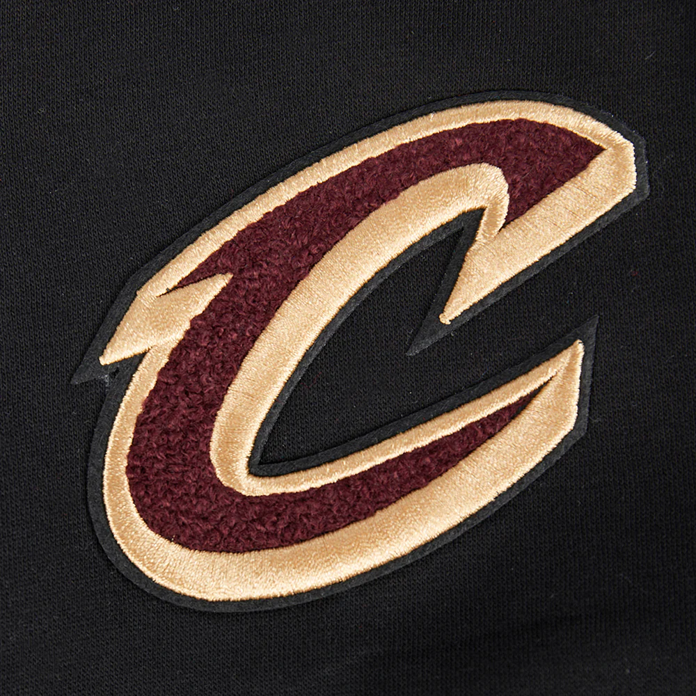 NBA CLEVELAND CAVALIERS CLASSIC BIG GIRLS FLEECE FULL ZIP HOODIE (BLACK) - Image 5