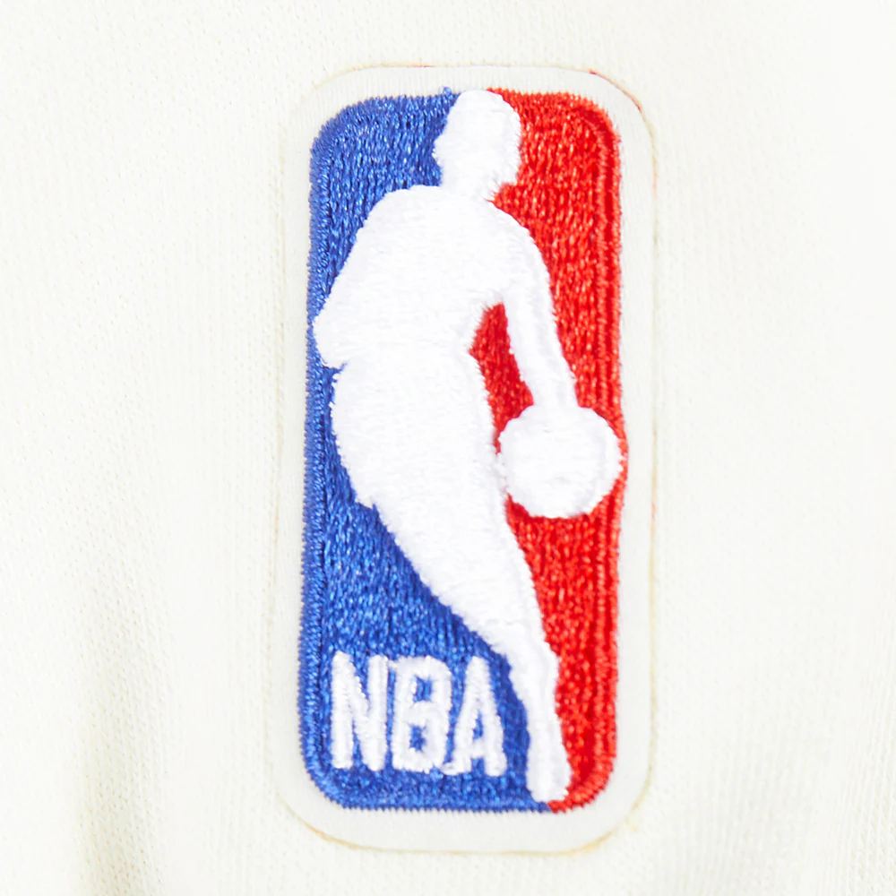 NBA CLEVELAND CAVALIERS RETRO CLASSIC BIG GIRLS  RIB FLEECE CREWNECK (EGGSHELL/ BLACK) - Image 5