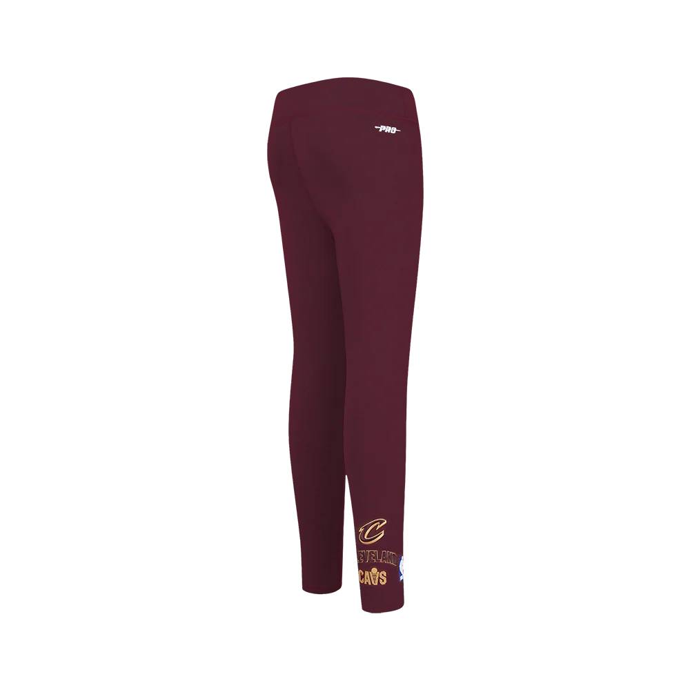 CLEVELAND CAVALIERS RETRO CLASSIC BIG GIRL'S LEGGING (WINE) - Image 3