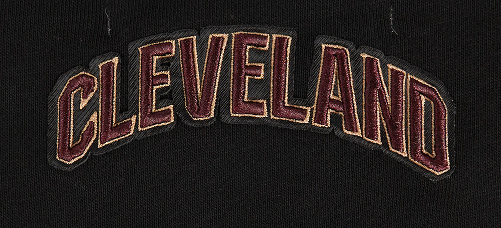 NBA CLEVELAND CAVALIERS CLASSIC WOMEN'S FLEECE CREWNECK (BLACK) - Image 7