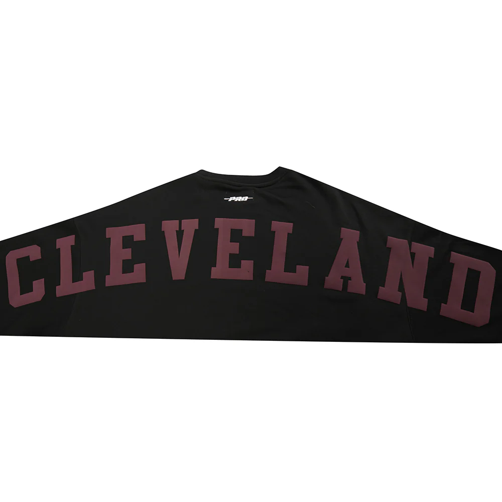 CLEVELAND CAVALIERS WINGSPAN WOMEN'S FLC CREWNECK (BLACK) - Image 6