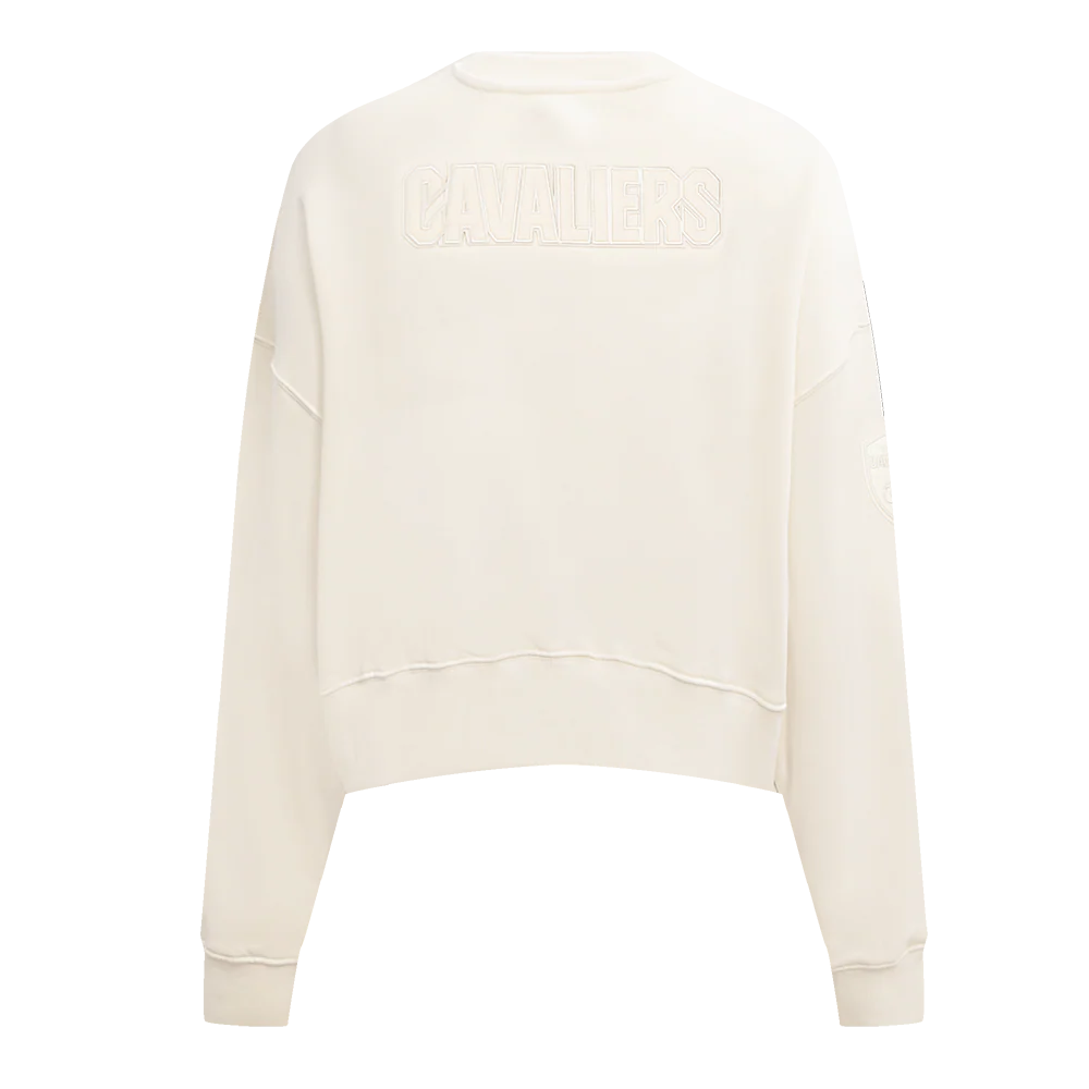 NBA CLEVELAND CAVALIERS NEUTRAL WOMEN'S CREWNECK (EGGSHELL) - Image 3