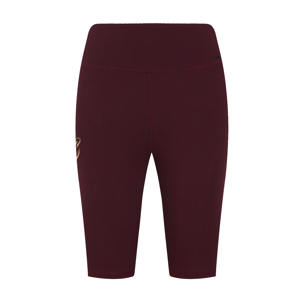 NBA CLEVELAND CAVALIERS CLASSIC WOMEN'S COTTON BIKE SHORT (WINE) - Image 2