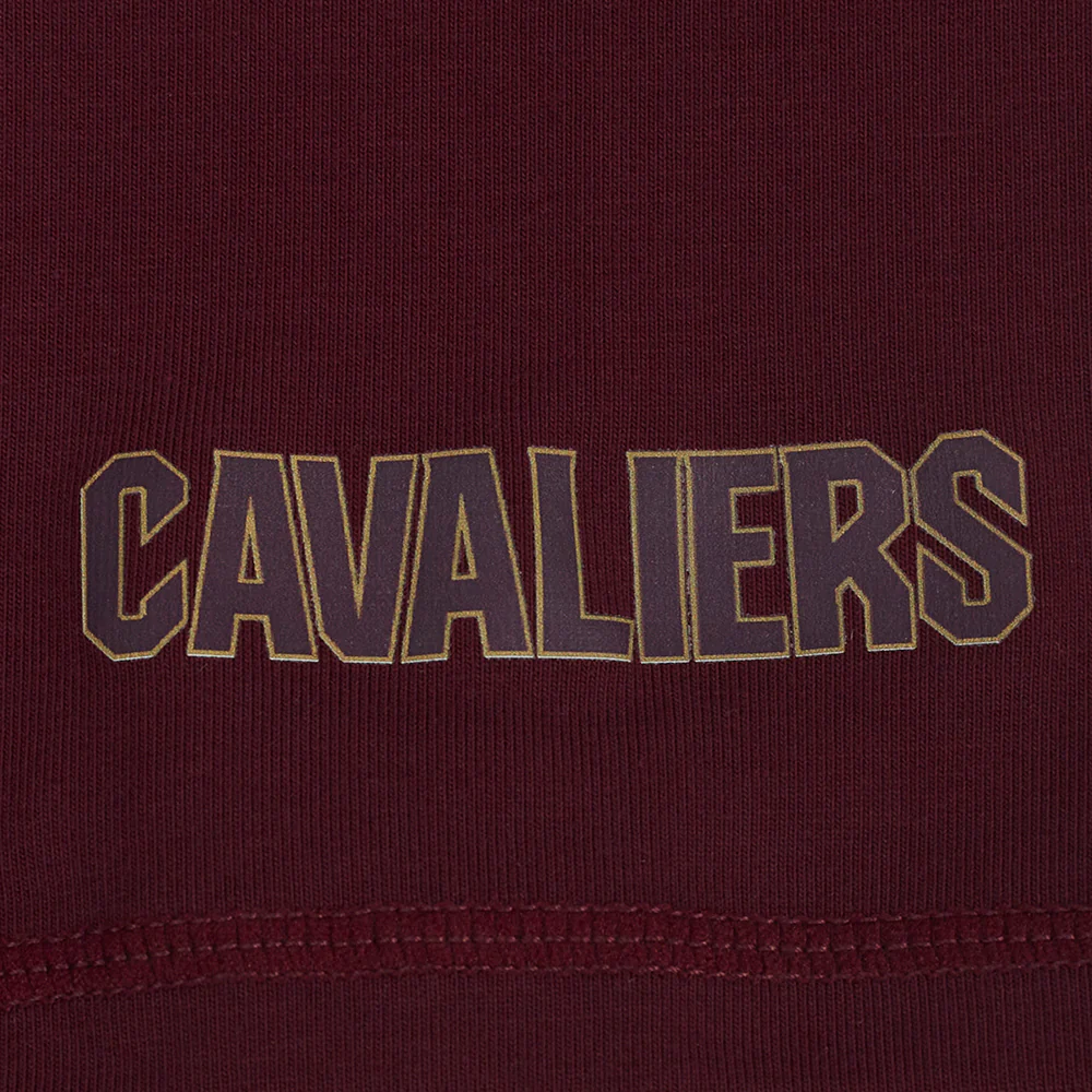 NBA CLEVELAND CAVALIERS CLASSIC WOMEN'S COTTON BIKE SHORT (WINE) - Image 5