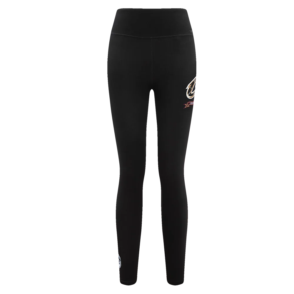 NBA CLEVELAND CAVALIERS PRO PREP WOMEN'S HIGH WAIST JERSEY LEGGING (BLACK) - Image 2