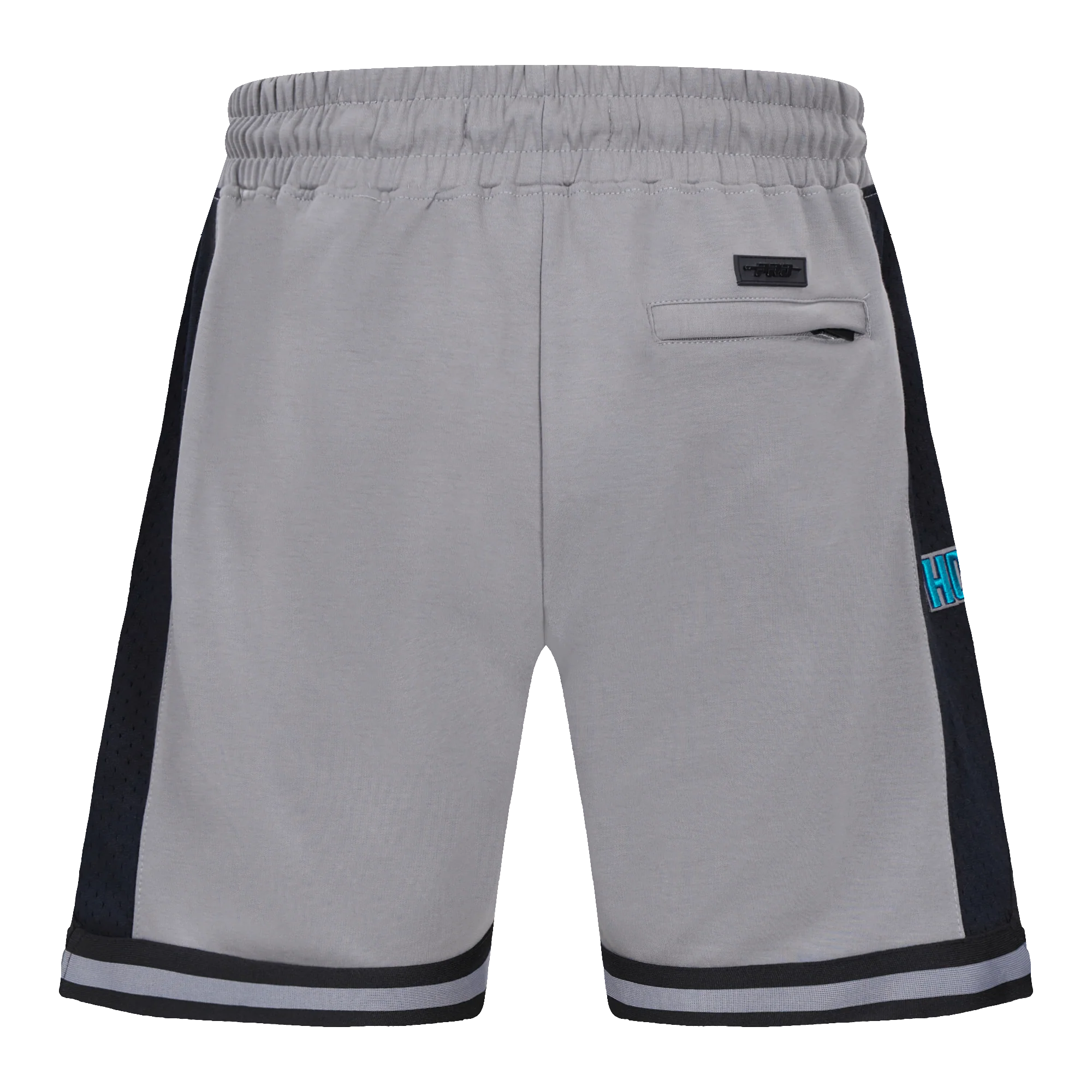 NBA CHARLOTTE HORNETS SCRIPT TAIL MEN'S DOUBLE KNIT 2.0 SHORT (GRAY/BLACK) - Image 4