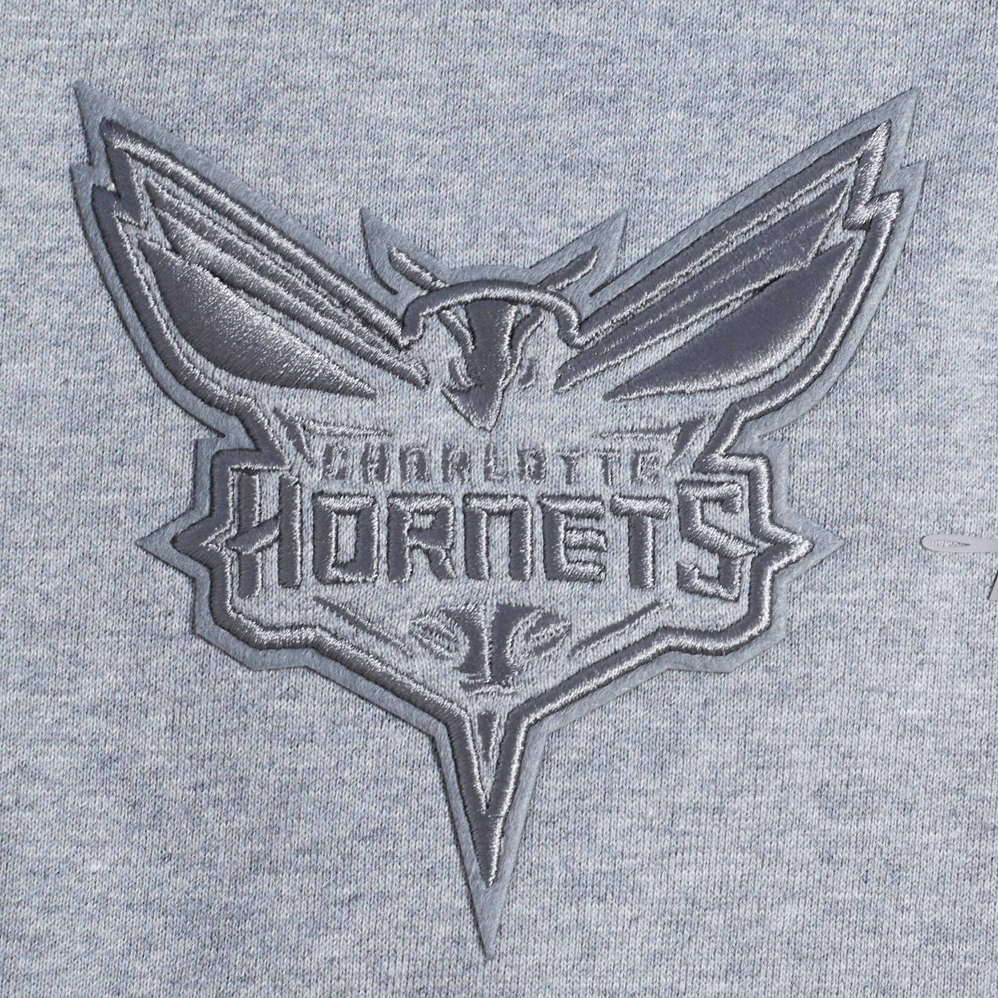 NBA CHARLOTTE HORNETS NEUTRAL MEN'S SHORT (DARK HEATHER GRAY) - Image 5