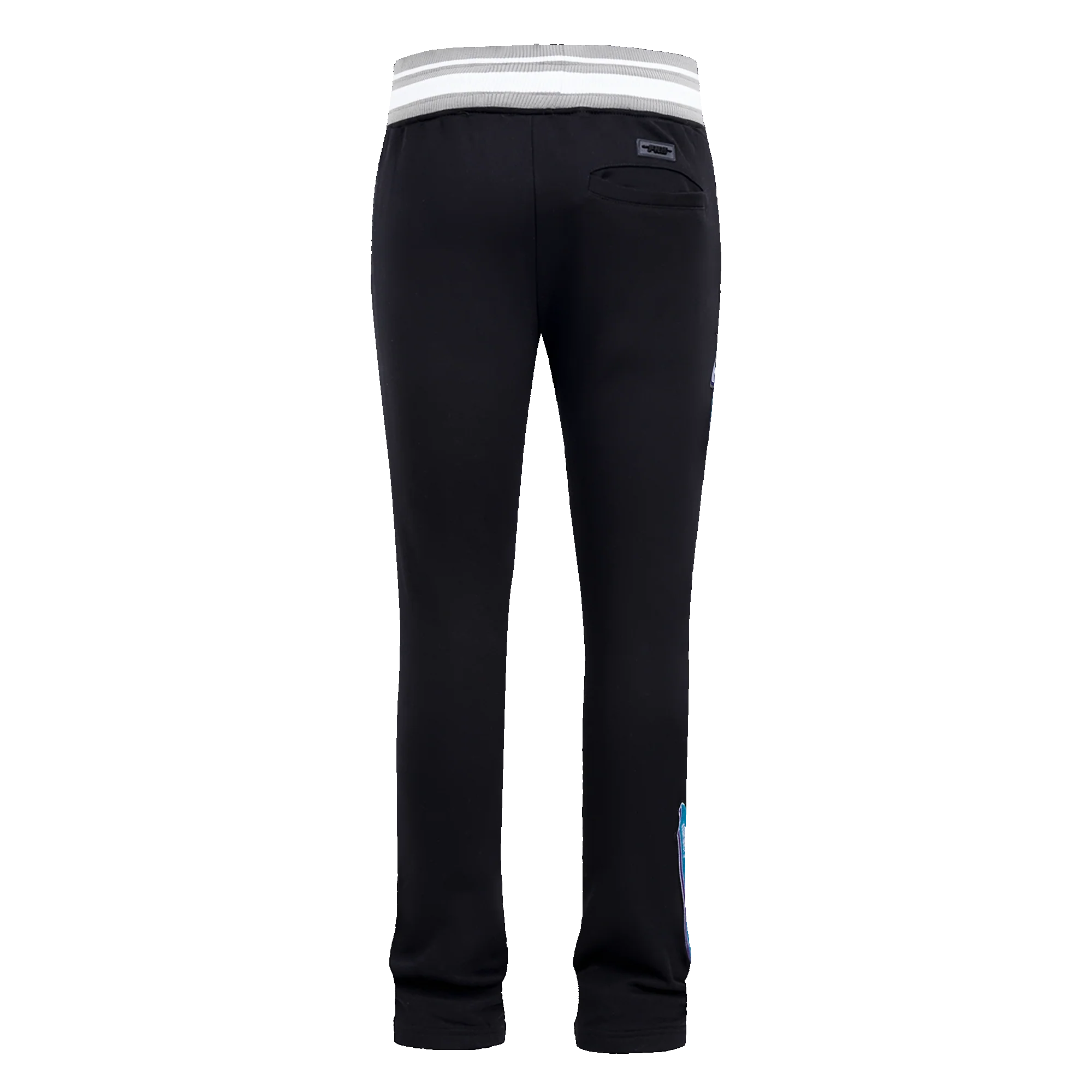 NBA CHARLOTTE HORNETS SCRIPT TAIL MEN'S RIB FLEECE SWEATPANT (BLACK/GRAY) - Image 10