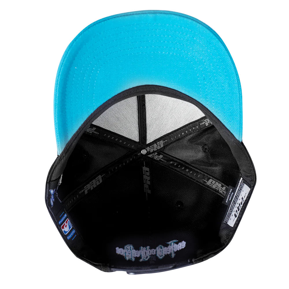 NBA CHARLOTTE HORNETS CITY TOUR CURVED SNAPBACK HAT (BLACK) - Image 7