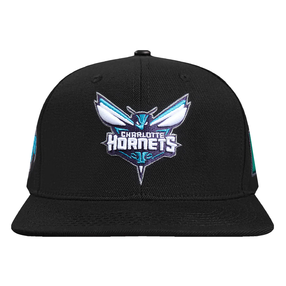 NBA CHARLOTTE HORNETS MEXICO WORDMARK WOOL SNAPBACK HAT (BLACK)