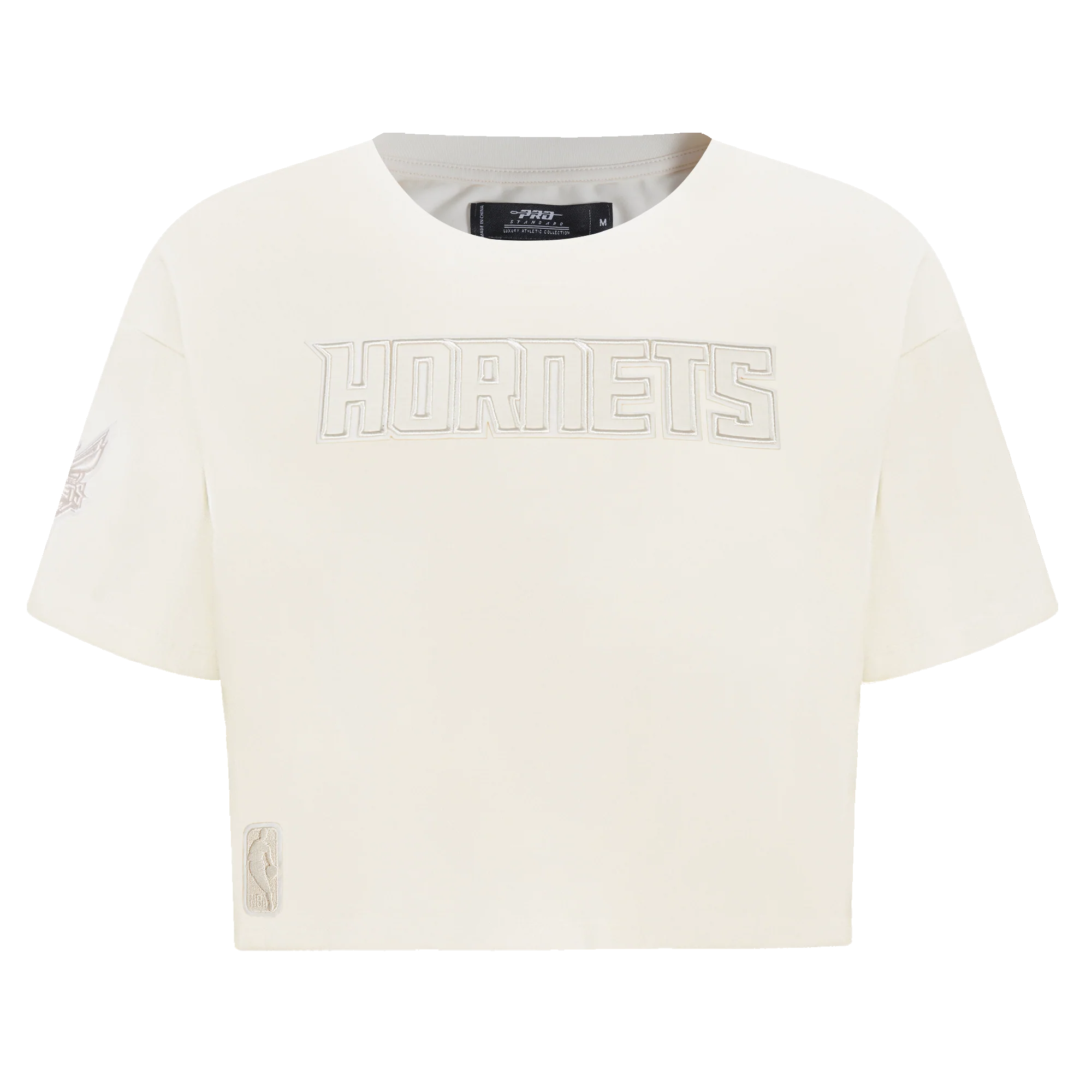 NBA CHARLOTTE HORNETS NEUTRAL WOMEN'S BOXY TEE (EGGSHELL)