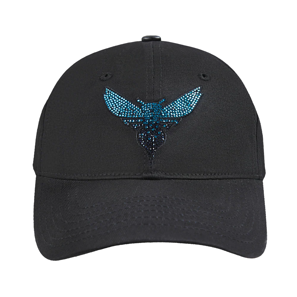 NBA CHARLOTTE HORNETS JEWELS WOMEN'S DAD HAT (BLACK)