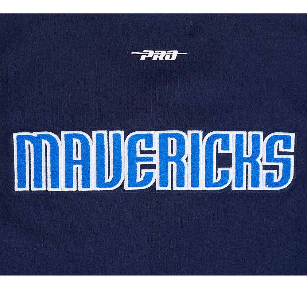 DALLAS MAVERICKS CLASSIC MEN'S WARM UP JACKET (MIDNIGHT NAVY) - Image 8