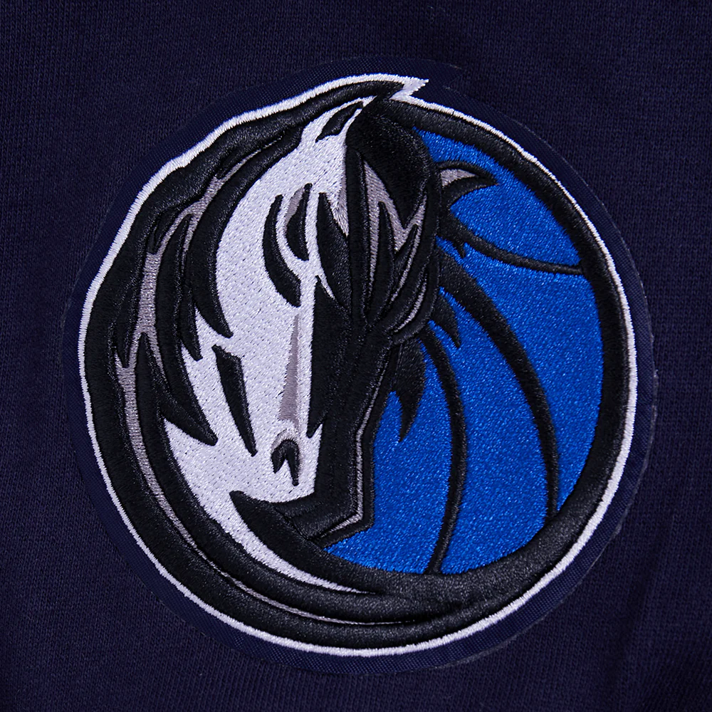 NBA DALLAS MAVERICKS WINGSPAN MEN'S DROP SHOULDER FLC PO HOODIE (MIDNIGHT NAVY) - Image 7