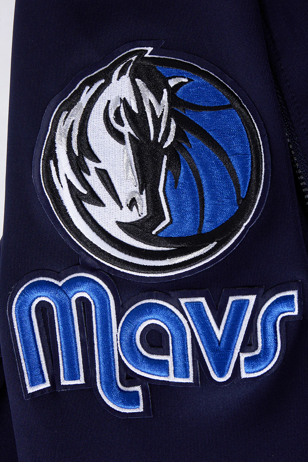 NBA DALLAS MAVERICKS CLASSIC MEN'S DOUBLE KNIT TRACK JACKET (MIDNIGHT NAVY) - Image 6