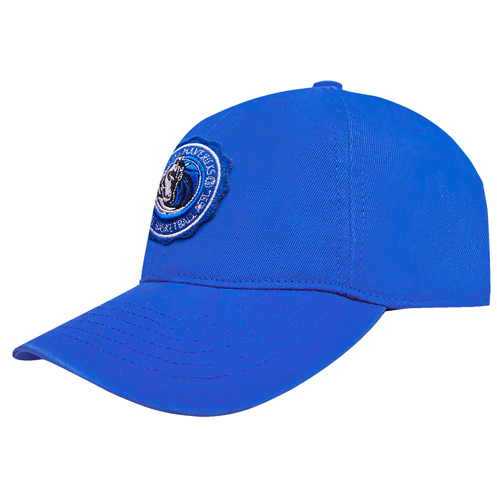 NBA DALLAS MAVERICKS CREST EMBLEM DAD HAT (ROYAL BLUE) - Image 3