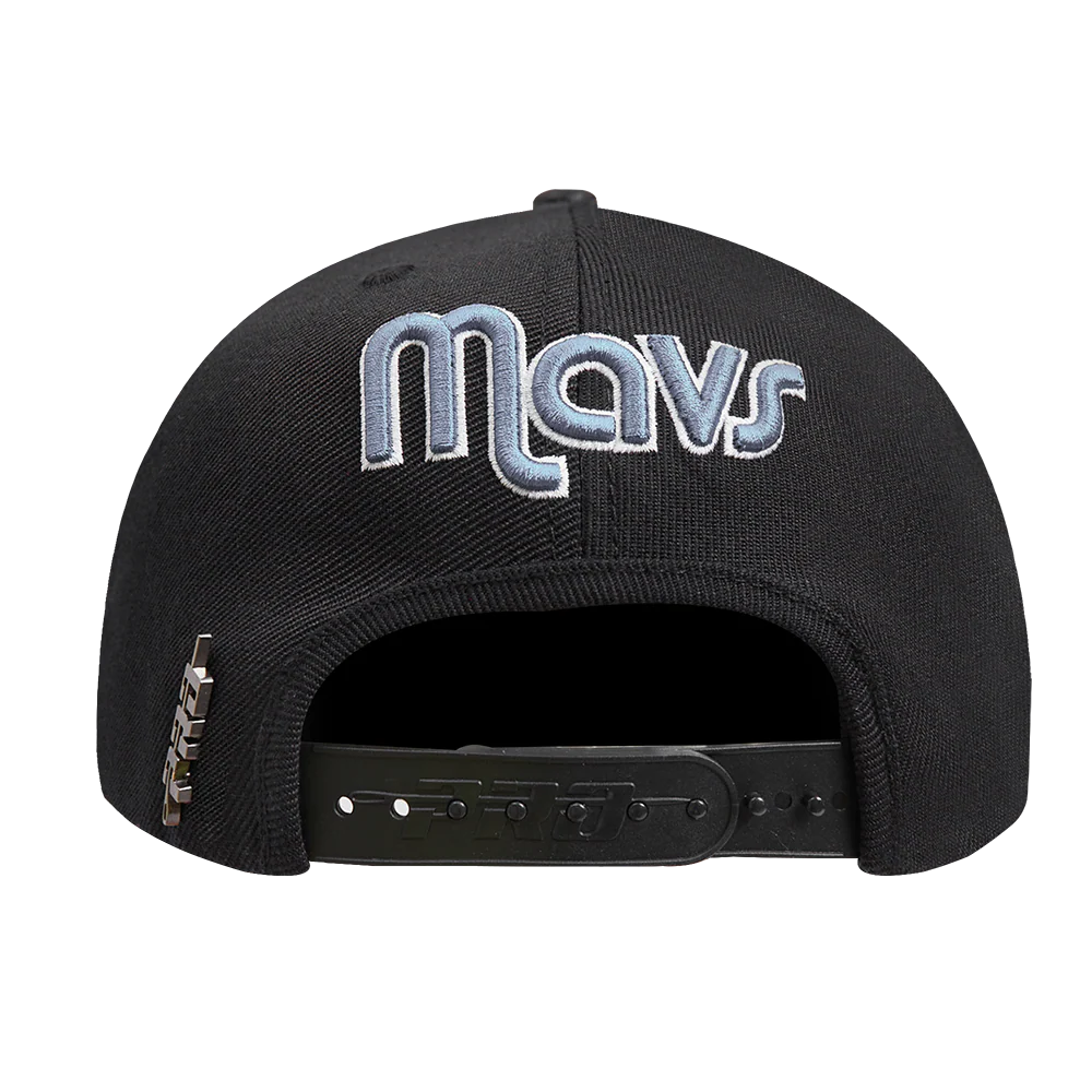 NBA DALLAS MAVERICKS SCRIPT TAIL WOOL SNAPBACK (BLACK) - Image 3