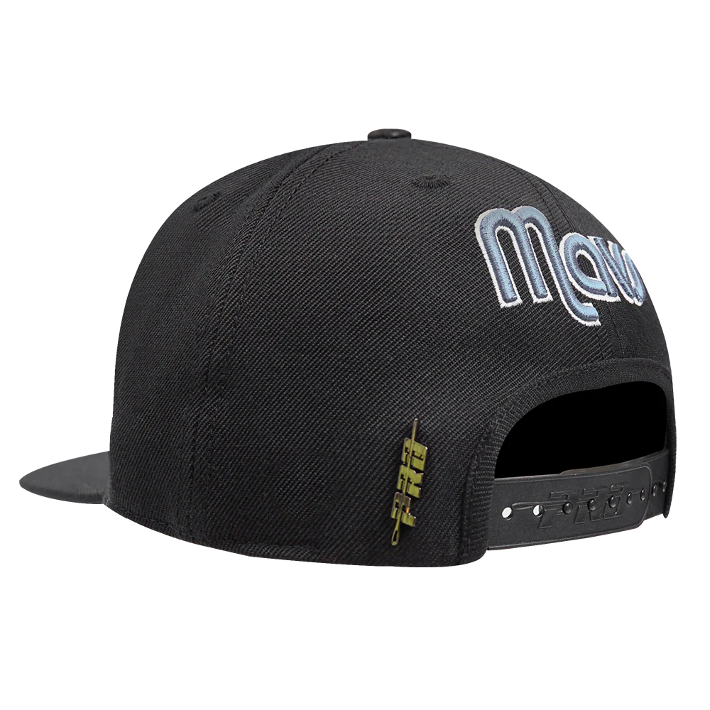 NBA DALLAS MAVERICKS SCRIPT TAIL WOOL SNAPBACK (BLACK) - Image 4