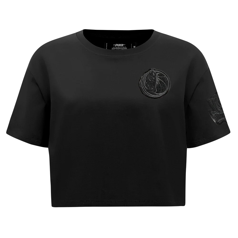 NBA DALLAS MAVERICKS TRIPLE BLACK WOMEN'S SJ BOXY TEE (TRIPLE BLACK)