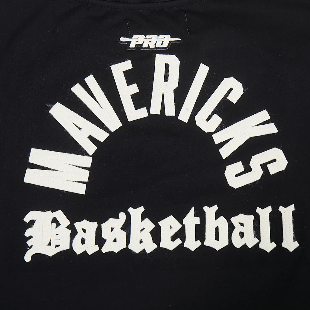 NBA DALLAS MAVERICKS MODERN ORIGINALS WOMEN'S SJ BOXY TEE (BLACK) - Image 3