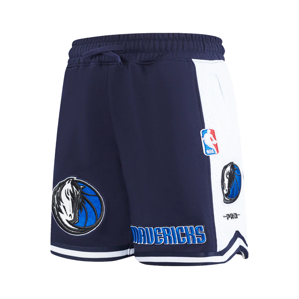 NBA DALLAS MAVERICKS RETRO CLASSIC BIG BOY'S FLC 2.0 SHORT (MIDNIGHT NAVY)