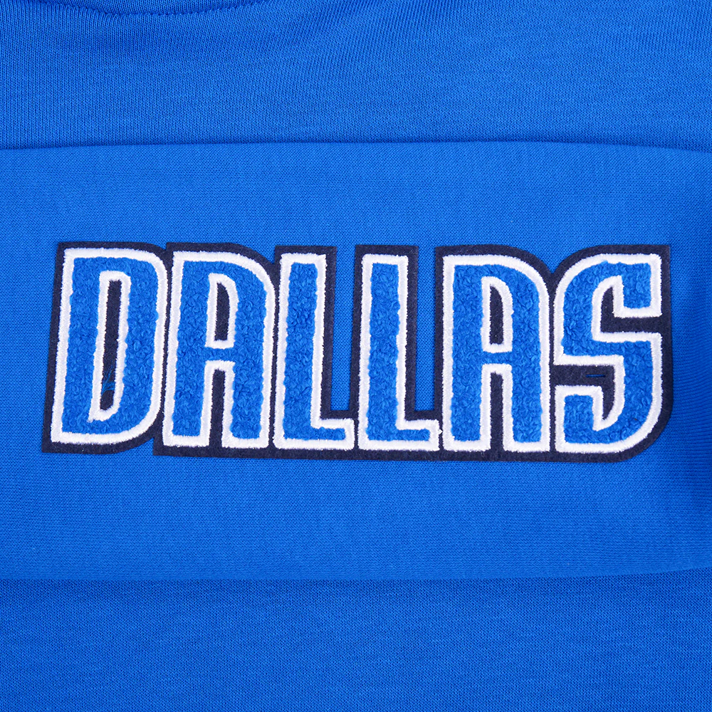 NBA DALLAS MAVERICKS CLASSIC WOMEN'S FLC HOODIE DRESS (ROYAL BLUE) - Image 7