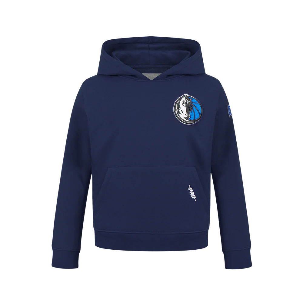 NBA DALLAS MAVERICKS CLASSIC BIG BOYS FLEECE PULLOVER HOODIE (MIDNIGHT NAVY)
