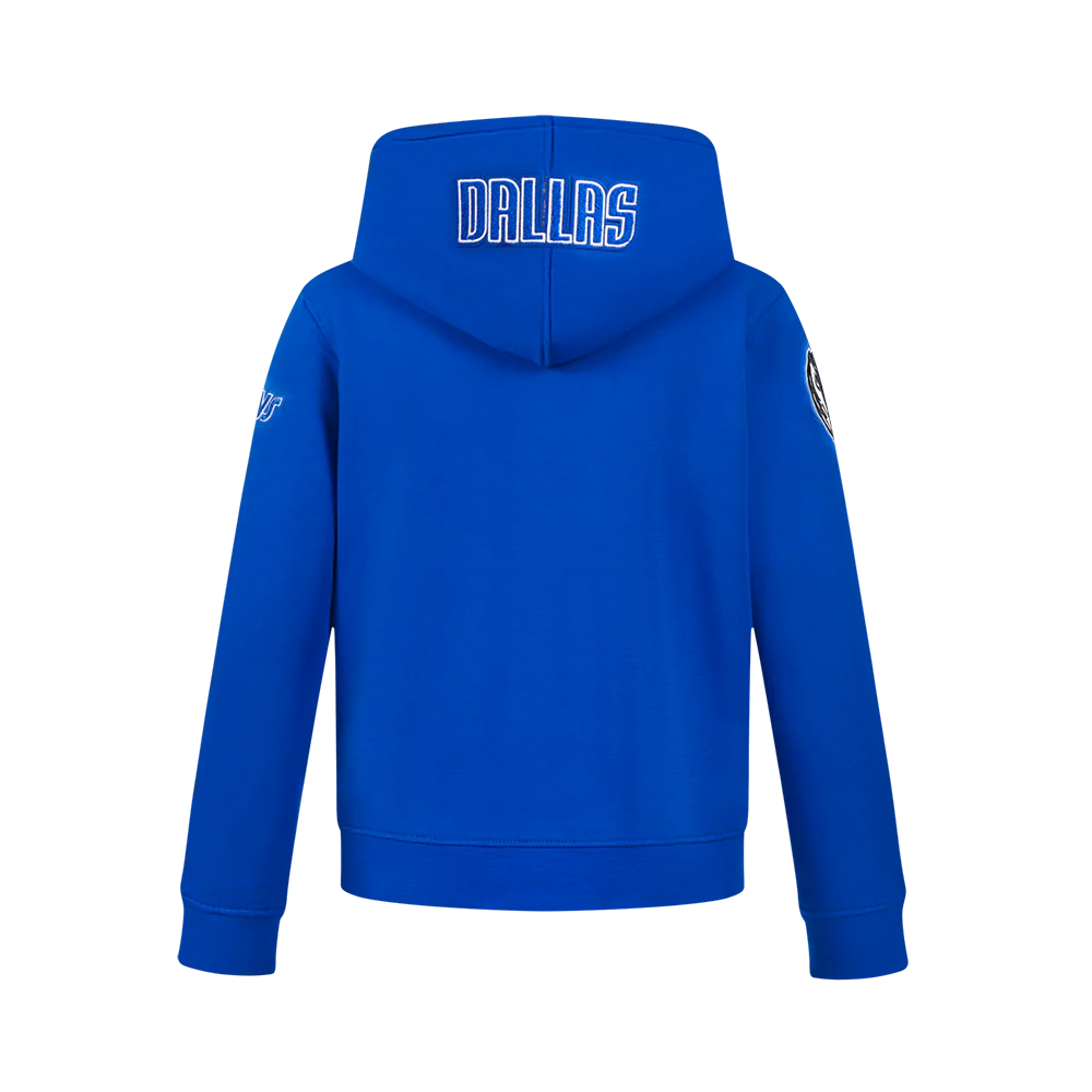NBA DALLAS MAVERICKS CLASSIC BIG BOYS FLC PO HOODIE (ROYAL BLUE) - Image 3