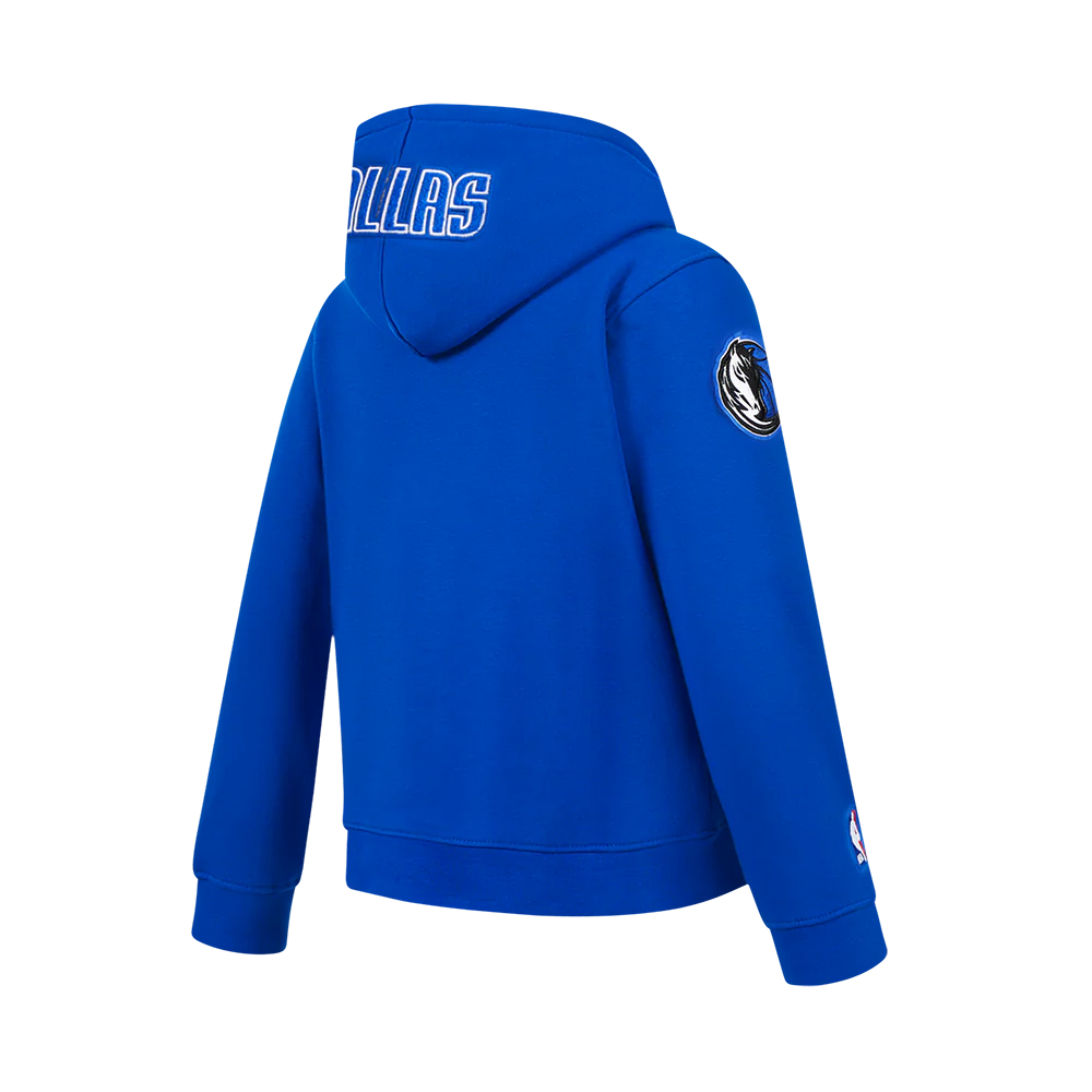NBA DALLAS MAVERICKS CLASSIC BIG BOYS FLC PO HOODIE (ROYAL BLUE) - Image 4