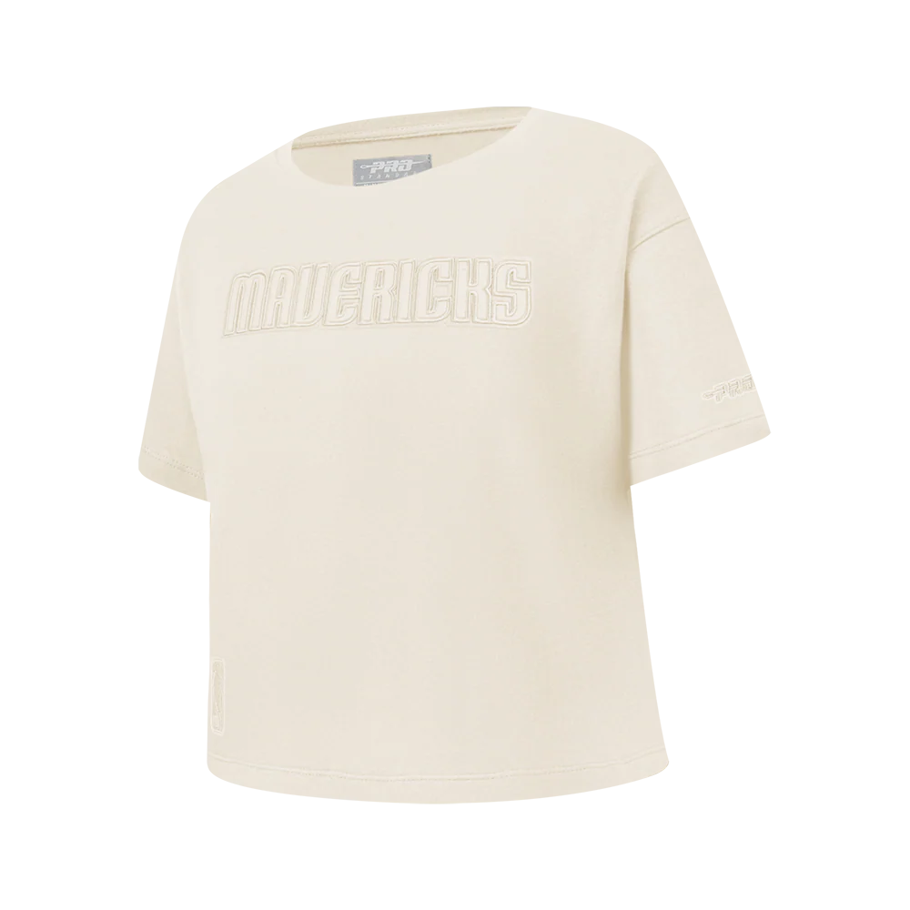 NBA DALLAS MAVERICKS NEUTRAL BIG GIRLS SS BOXY TEE (EGGSHELL) - Image 2