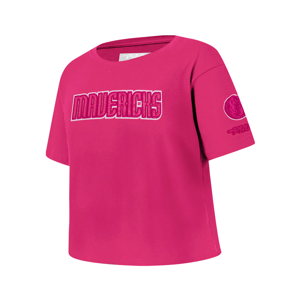 NBA DALLAS MAVERICKS TRIPLE PINK BIG GIRLS SS BOXY TEE (BEETROOT PURPLE) - Image 2