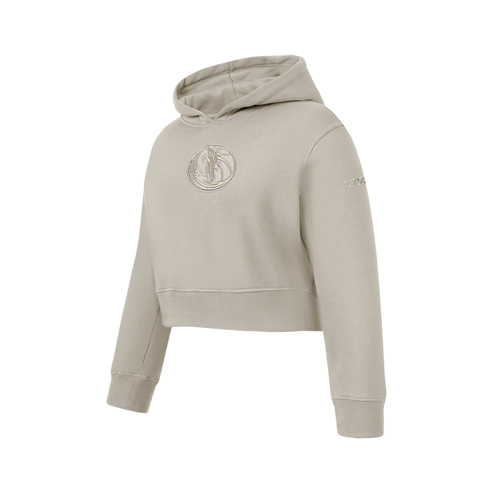 NBA DALLAS MAVERICKS NEUTRAL BIG GIRLS FLC PO HOODIE (TAUPE) - Image 2