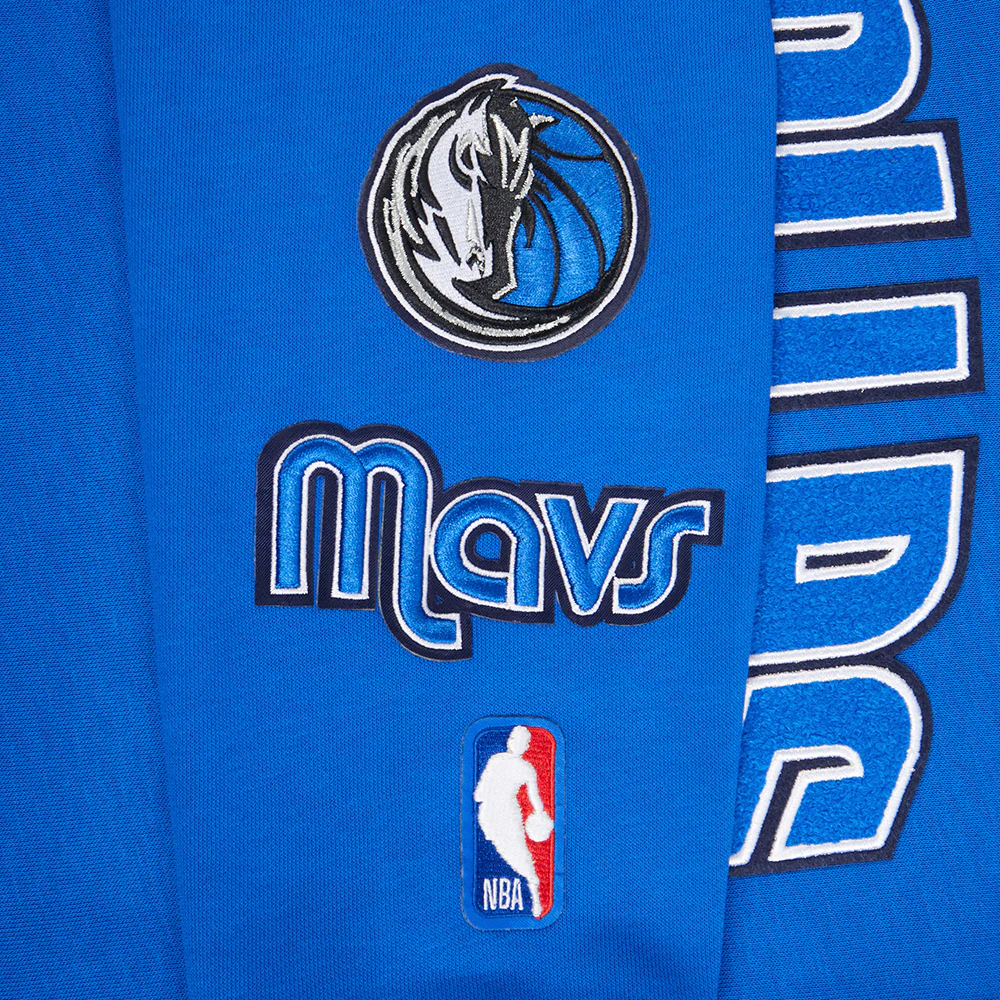 NBA DALLAS MAVERICKS CLASSIC WOMEN'S FLC PO HOODIE (ROYAL BLUE) - Image 6