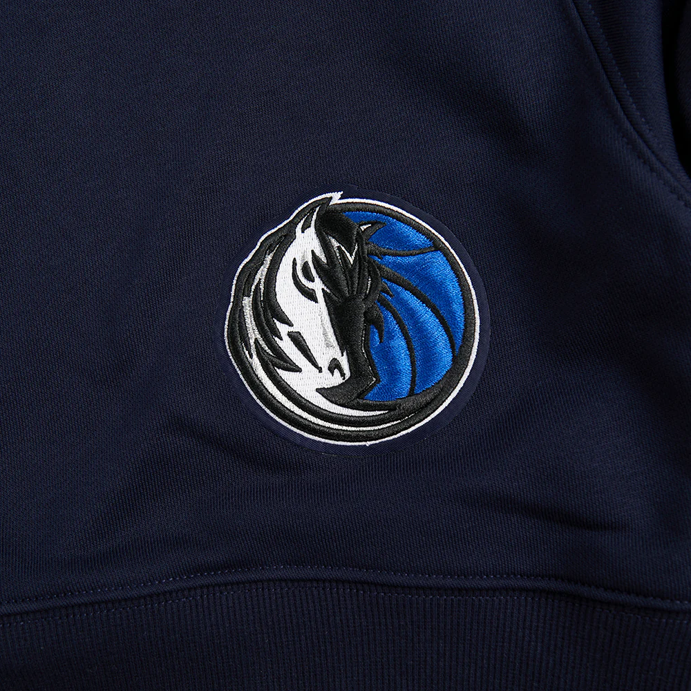 NBA DALLAS MAVERICKS WINGSPAN WOMEN'S FLC CREWNECK V2 (MIDNIGHT NAVY) - Image 8