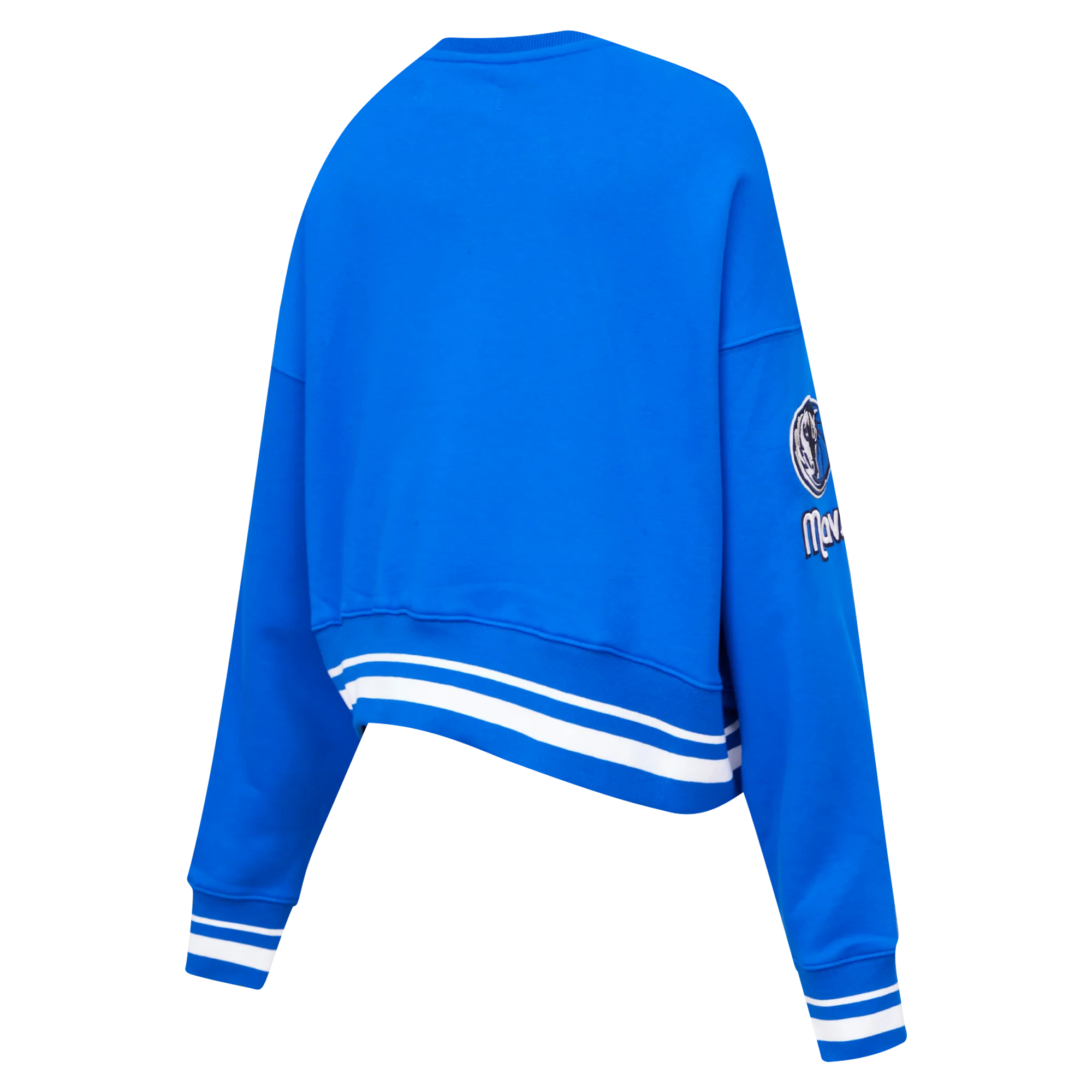 NBA DALLAS MAVERICKS MASHUP WOMEN'S RIB CREWNECK (ROYAL BLUE) - Image 3