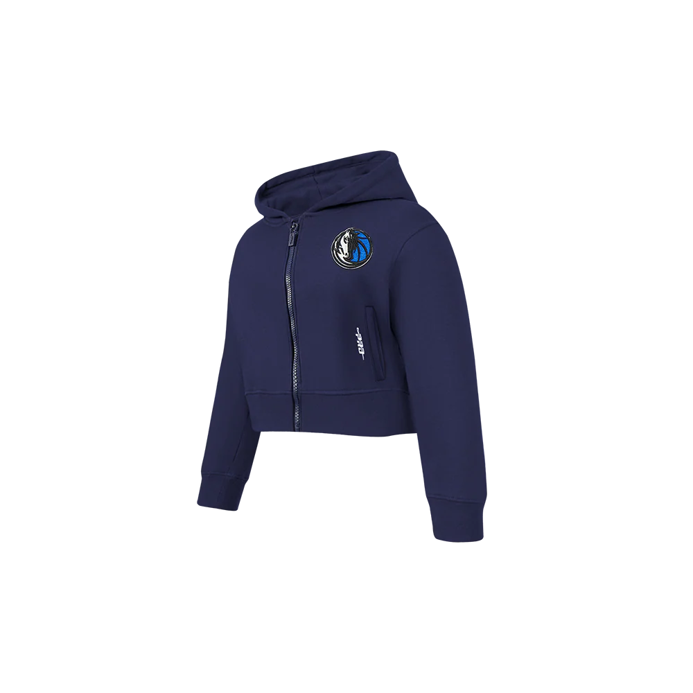 NBA DALLAS MAVERICKS CLASSIC TODDLER GIRLS FLEECE FULL ZIP HOODIE (MIDNIGHT NAVY) - Image 2