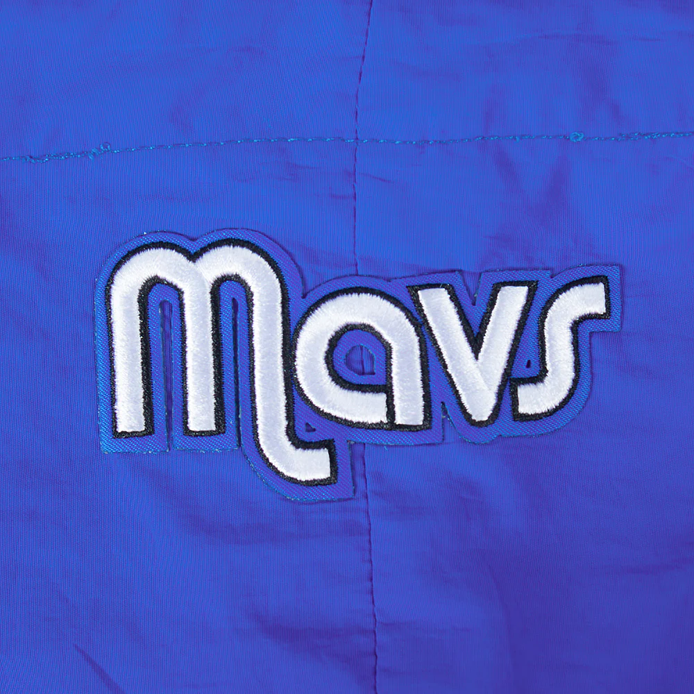 NBA DALLAS MAVERICKS CLASSIC WIND WOVEN WOMEN'S 1/2 JACKET (ROYAL BLUE) - Image 5