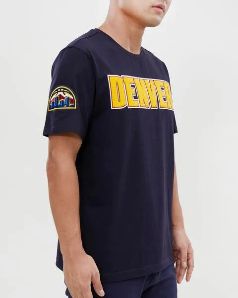 NBA DENVER NUGGETS CLASSIC CHENILLE MEN'S TEE (MIDNIGHT NAVY) - Image 11