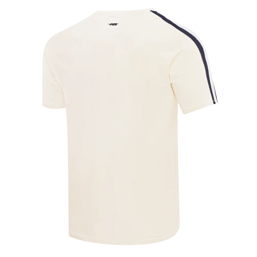 NBA DENVER NUGGETS RETRO CLASSIC MEN'S STRIPED TEE (EGGSHELL/ MIDNIGHT NAVY) - Image 4