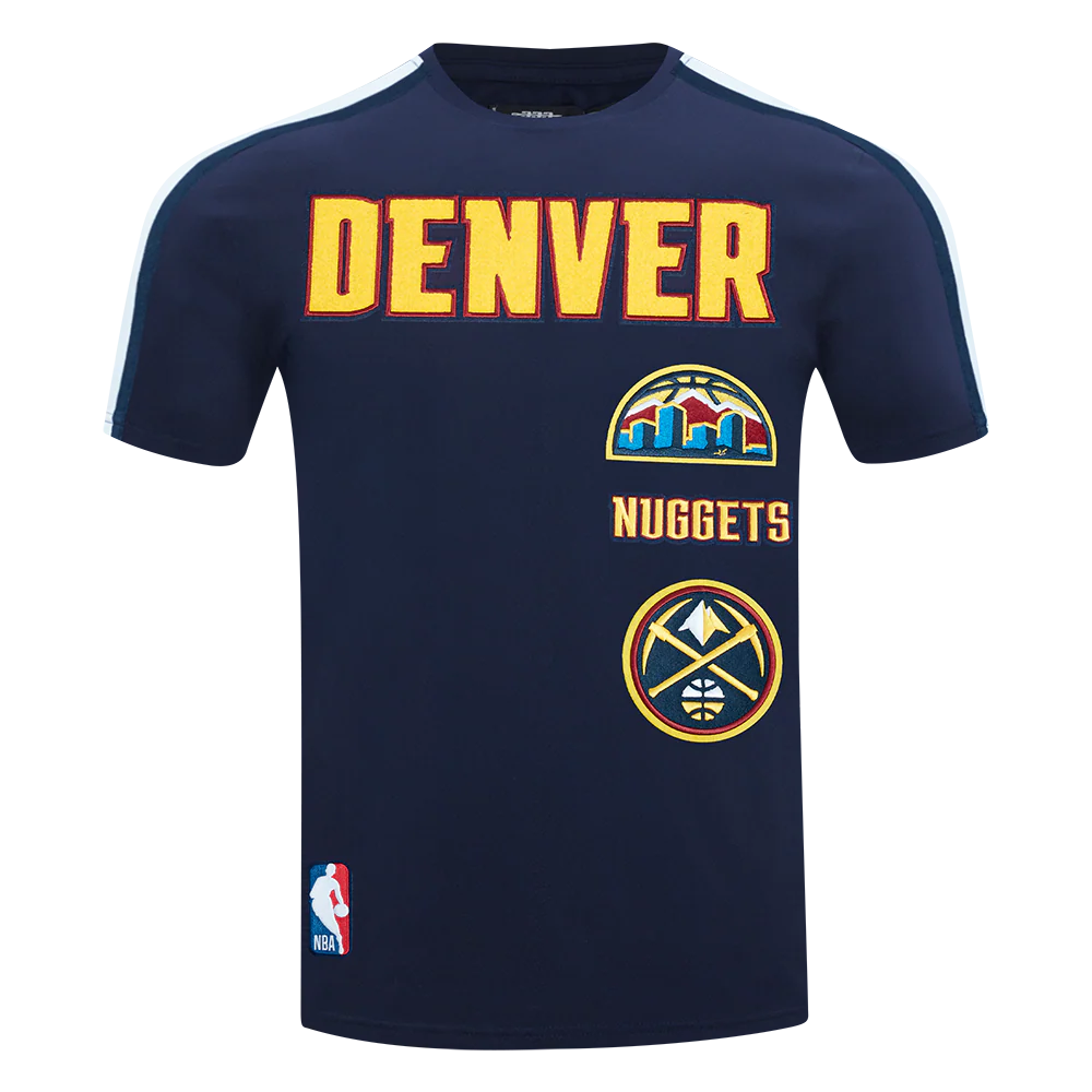 NBA DENVER NUGGETS RETRO CLASSIC MEN'S STRIPED TEE (MIDNIGHT NAVY)