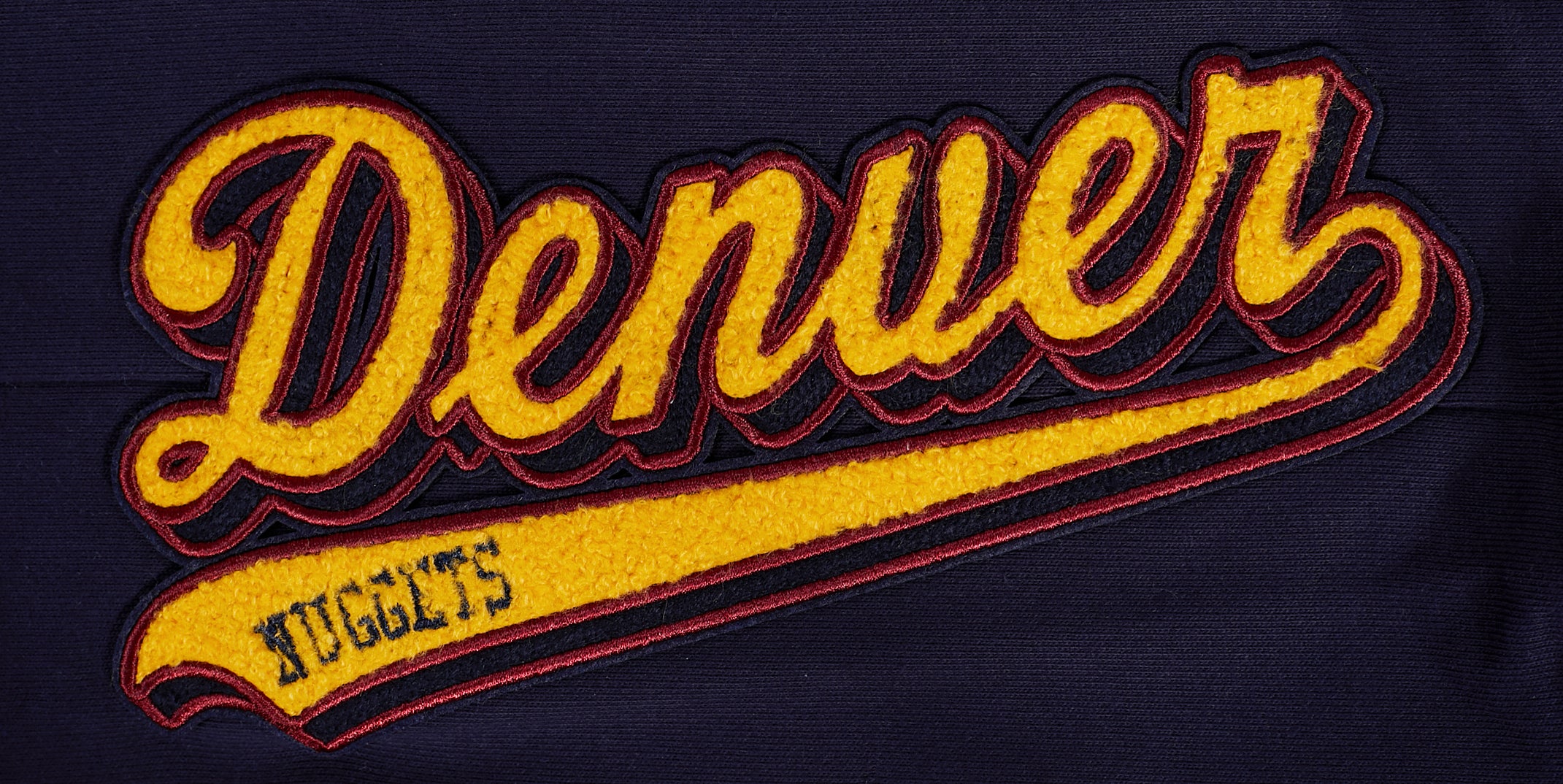 NBA DENVER NUGGETS SCRIPT TAIL MEN'S RIB FLEECE SWEATPANT (MIDNIGHT NAVY) - Image 5
